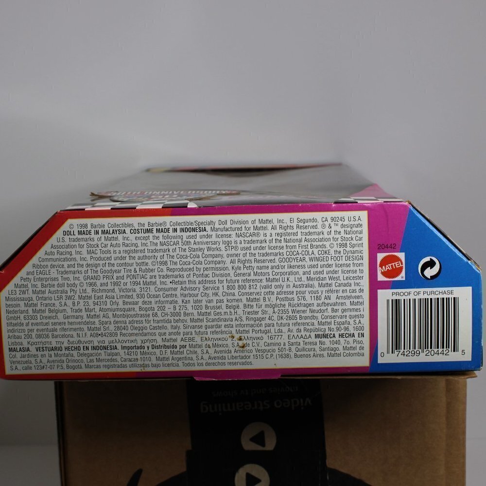 NASCAR Barbie Collector Edition By Mattel New In Box - Picture 8 of 16